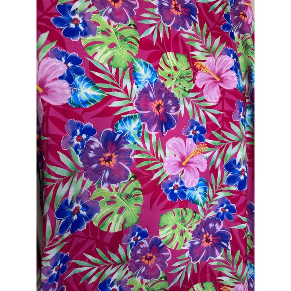 Swim365 Women's Size 26 Tropical Floral Long Sleeve Rash Guard Tunic Resort - Picture 7 of 9